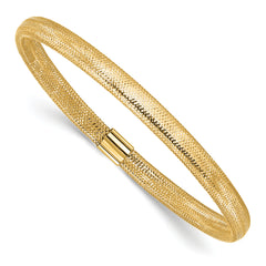 14K Polished Stretch Bracelet