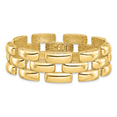 14K Polished Fancy Link Bracelet