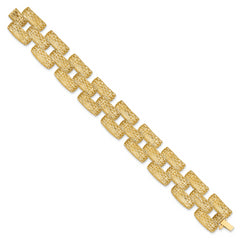 14K Polished Fancy Link Bracelet