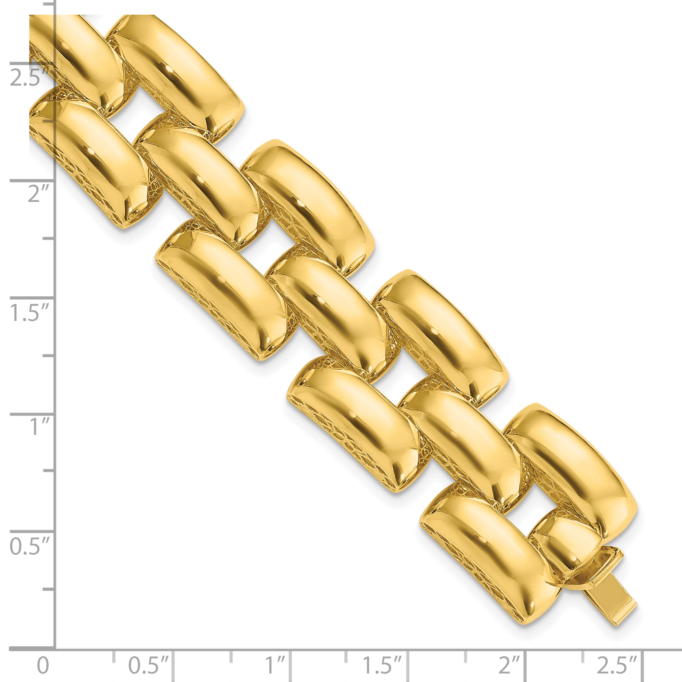 14K Polished Fancy Link Bracelet