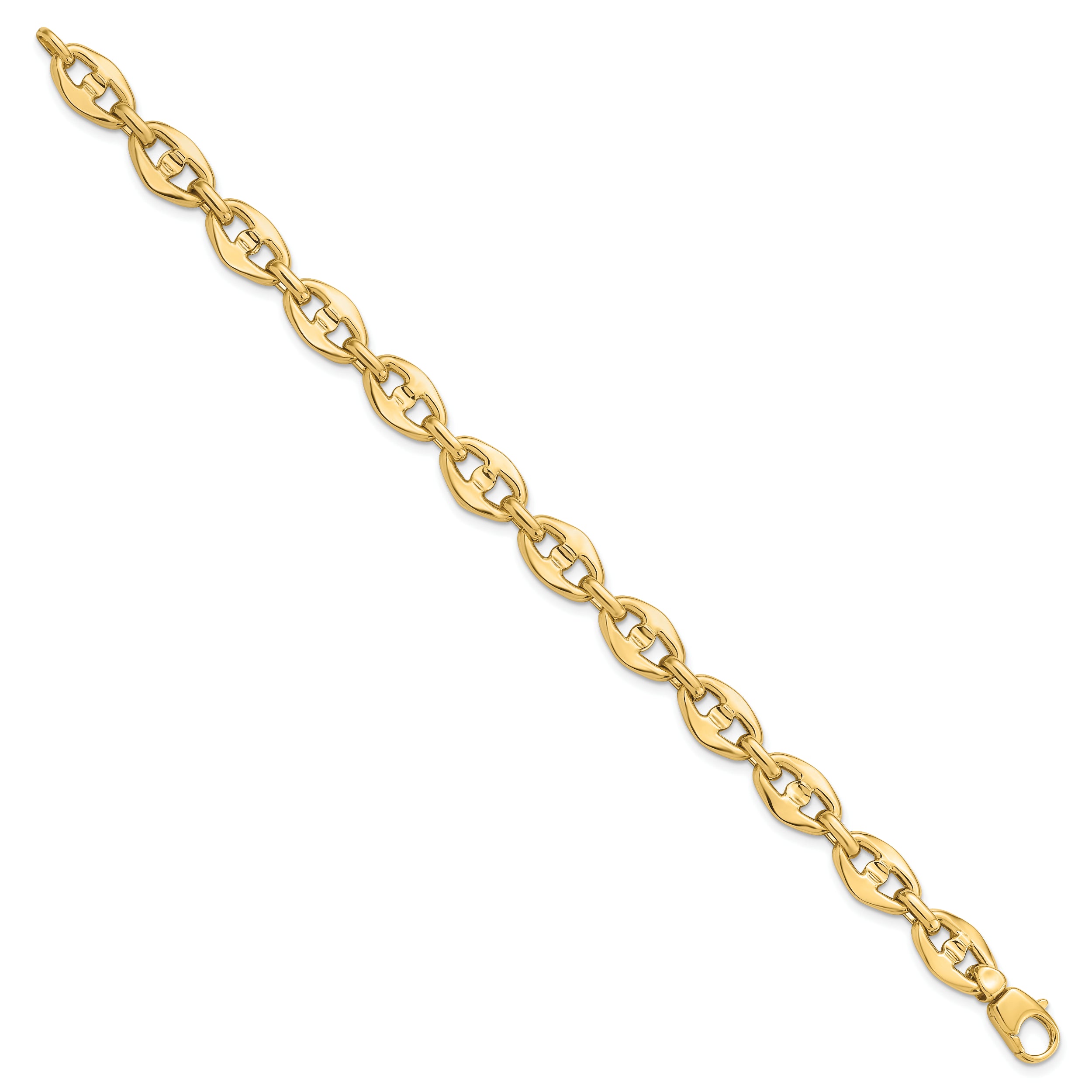 14K Polished Fancy Link Bracelet