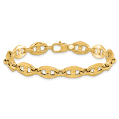 14K Polished Fancy Link Bracelet