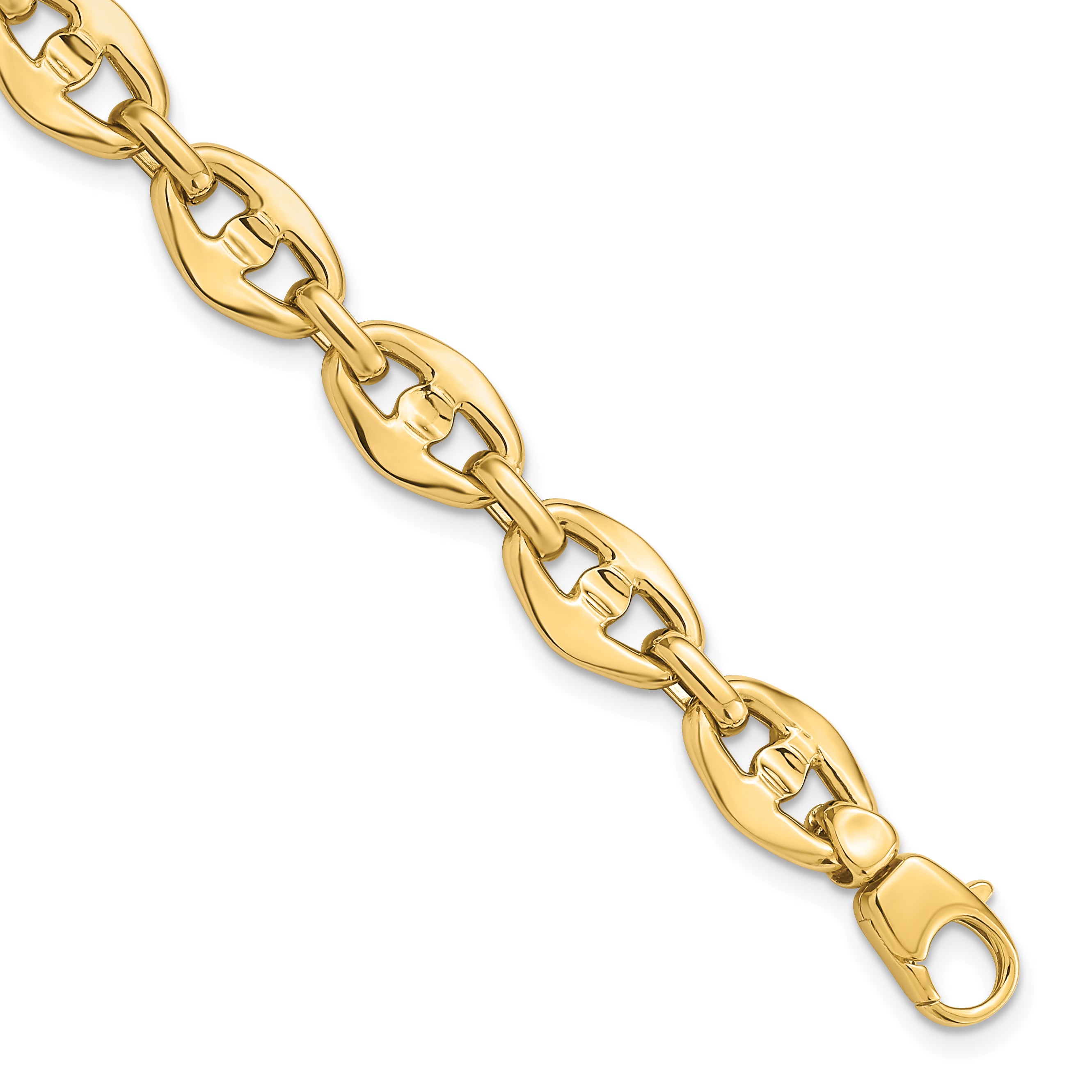 14K Polished Fancy Link Bracelet