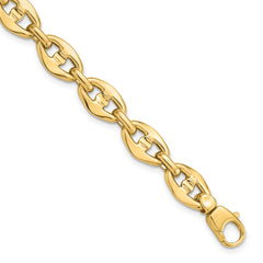 14K Polished Fancy Link Bracelet