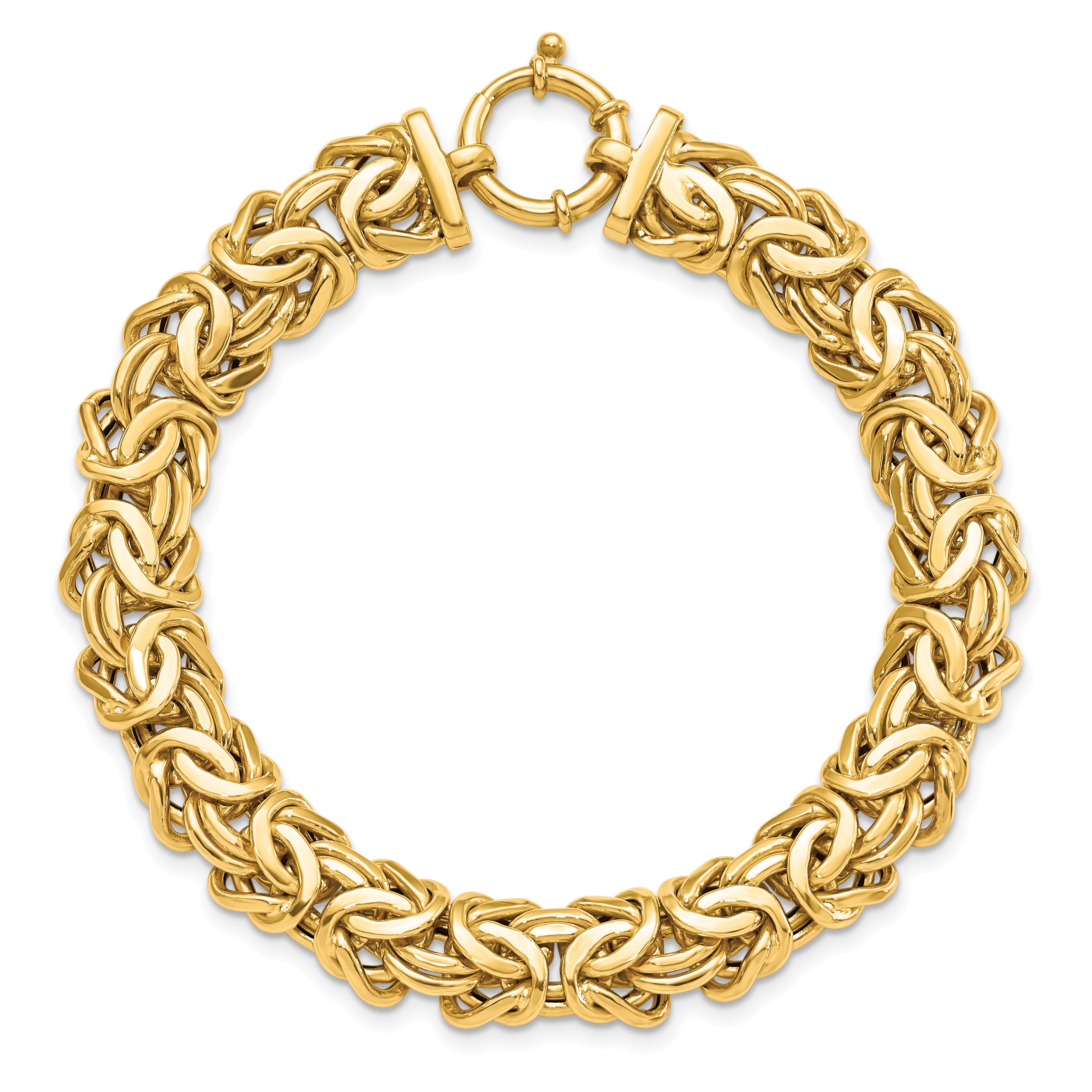 14K Polished Fancy Link Bracelet