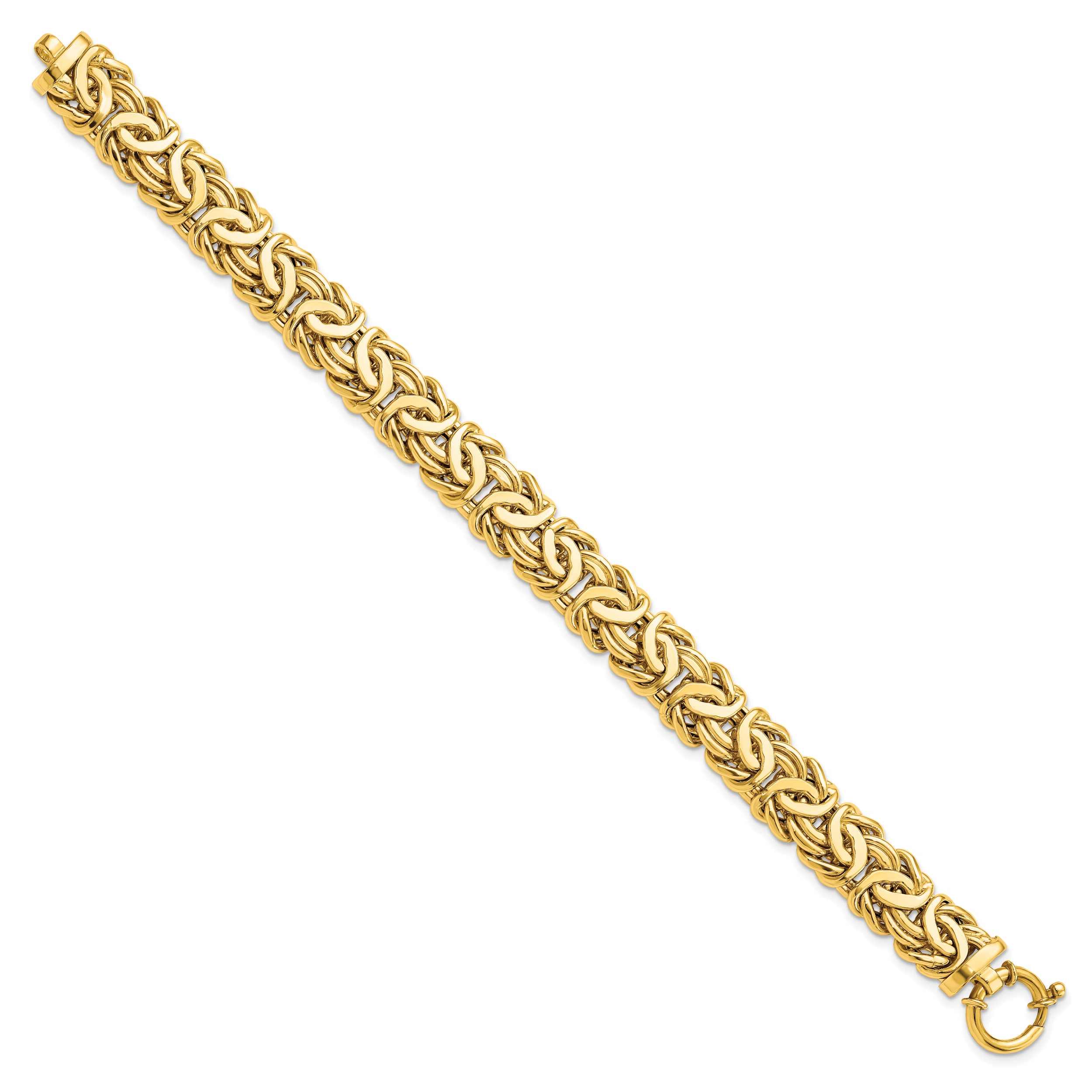 14K Polished Fancy Link Bracelet