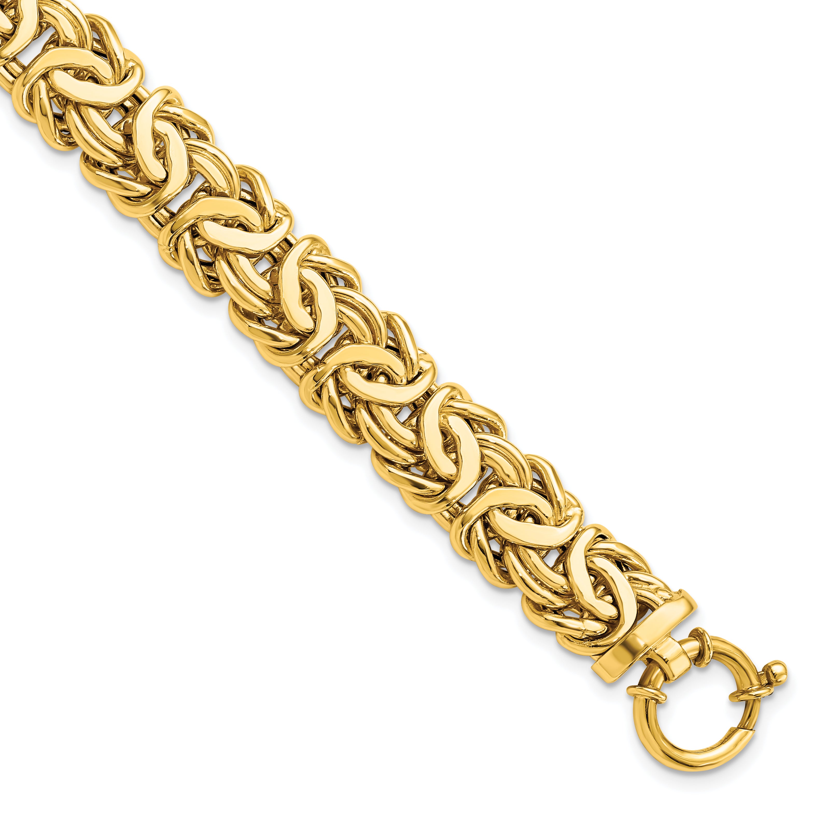 14K Polished Fancy Link Bracelet