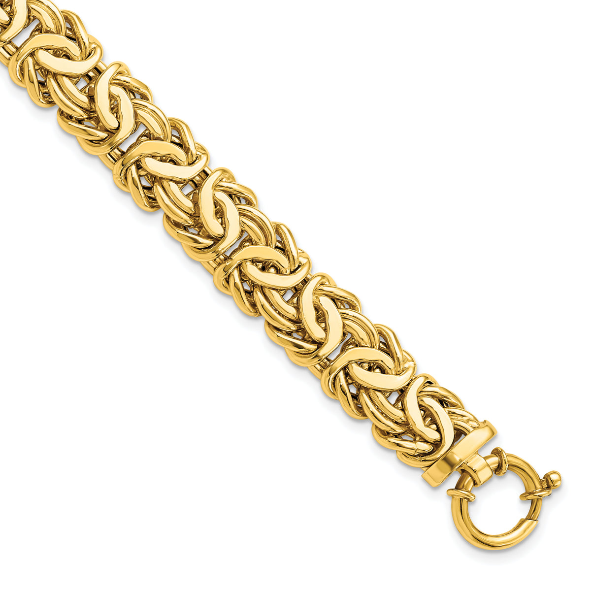 14K Polished Fancy Link Bracelet