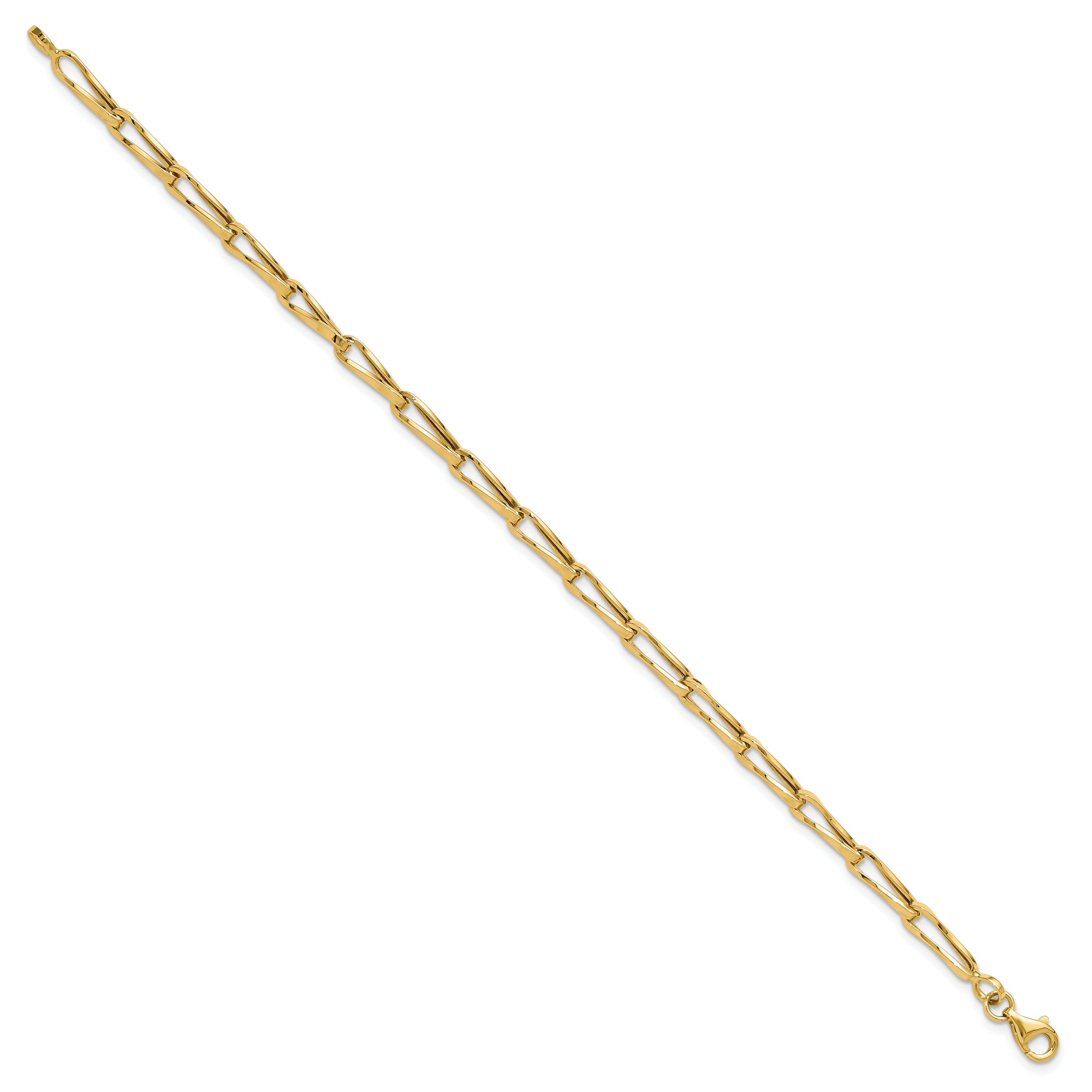 14K Polished Fancy Link Bracelet