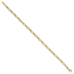 14K Polished Fancy Link Bracelet