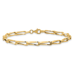 14K Polished Fancy Link Bracelet