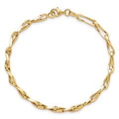 14K Polished Fancy Link Bracelet