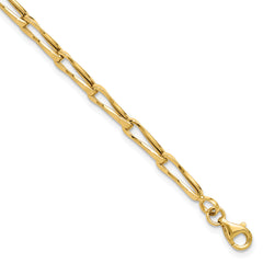 14K Polished Fancy Link Bracelet