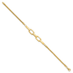 14K Polished Fancy Link Bracelet