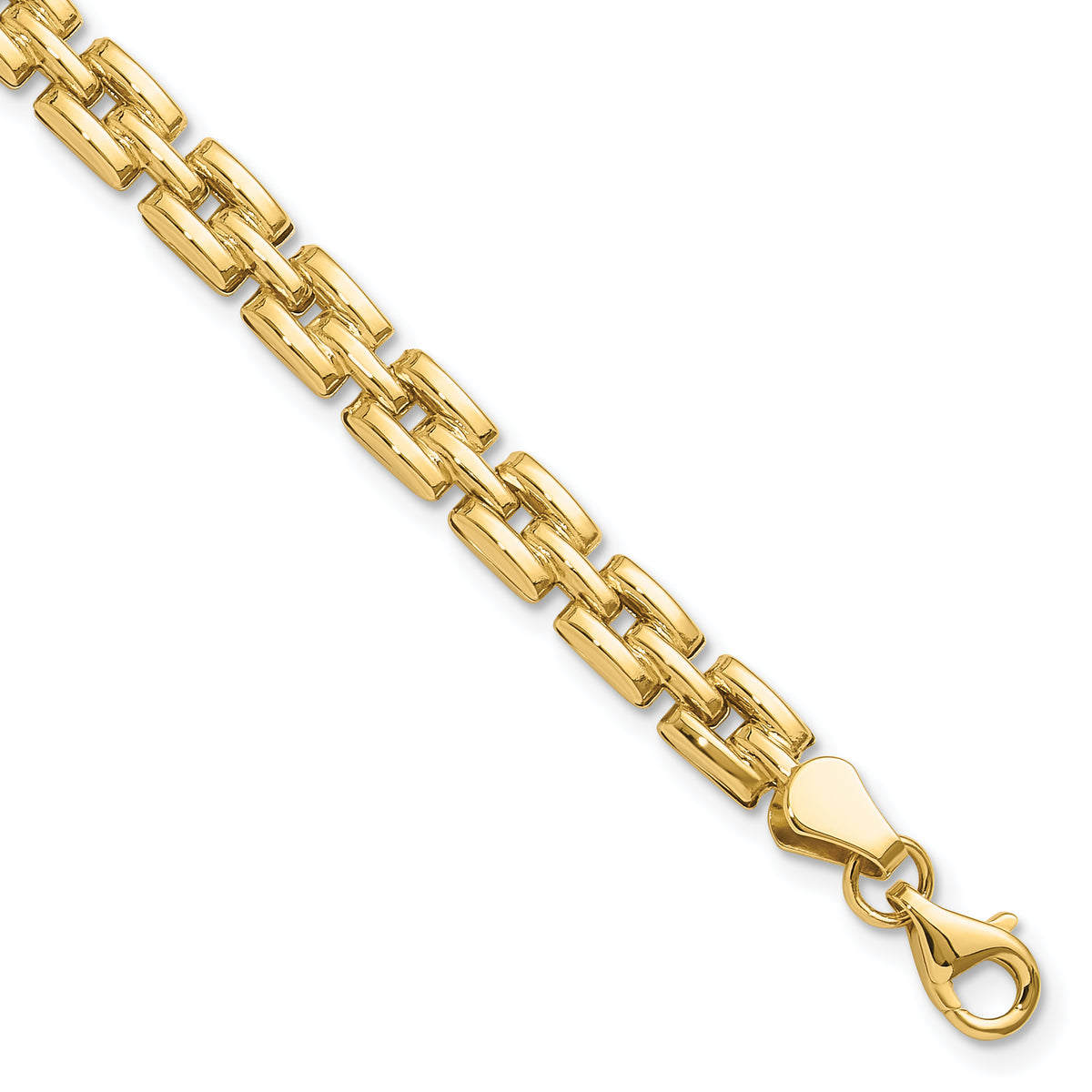 14K Polished Fancy Link Bracelet