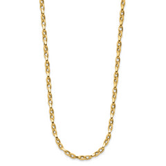 14K Polished Fancy Link Necklace