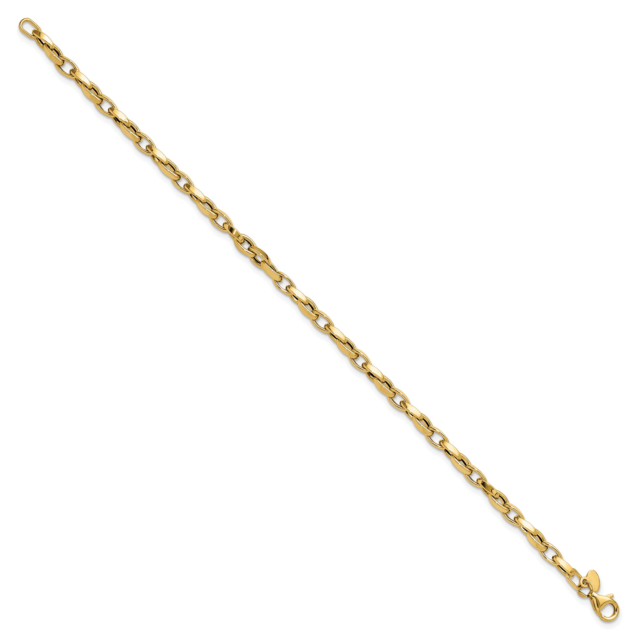 14K Polished Fancy Link Bracelet