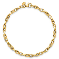 14K Polished Fancy Link Bracelet