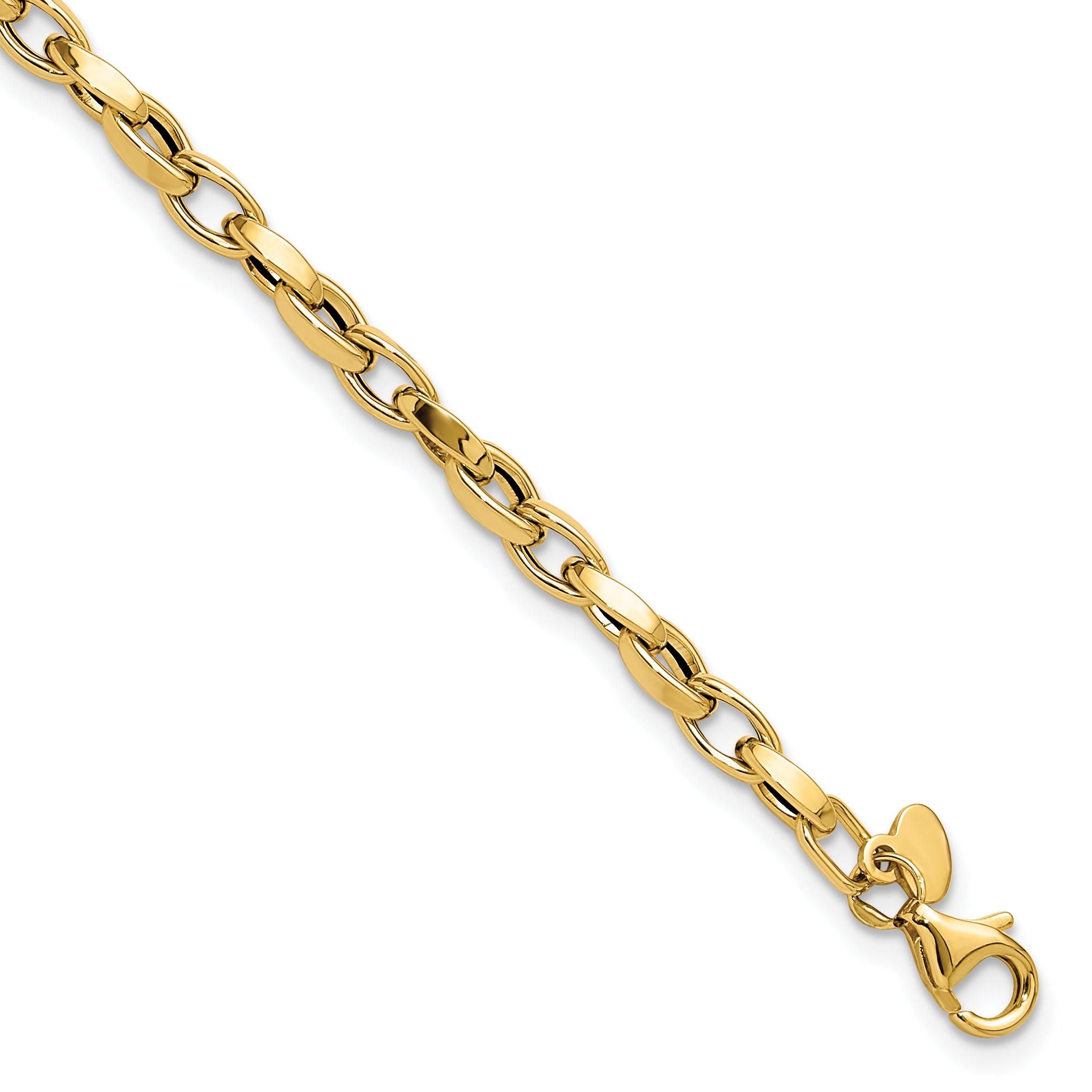 14K Polished Fancy Link Bracelet