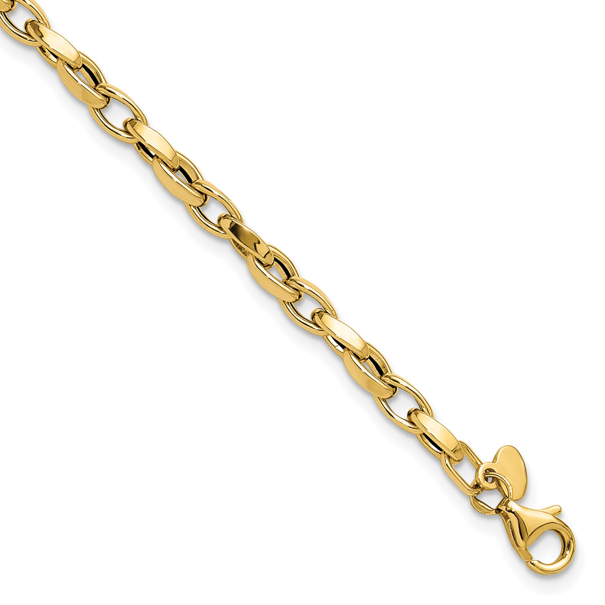 14K Polished Fancy Link Bracelet