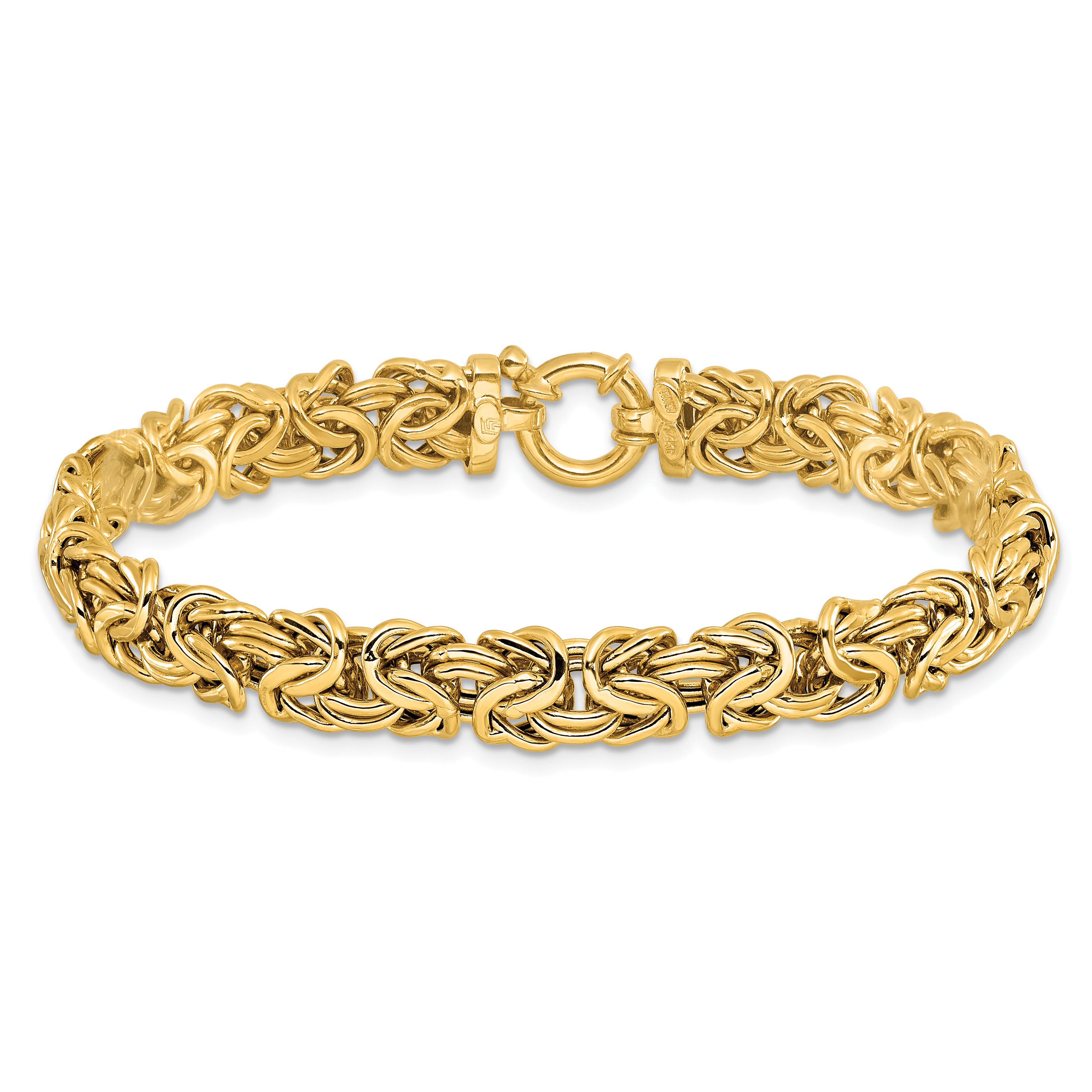 14K Polished Fancy Link Bracelet