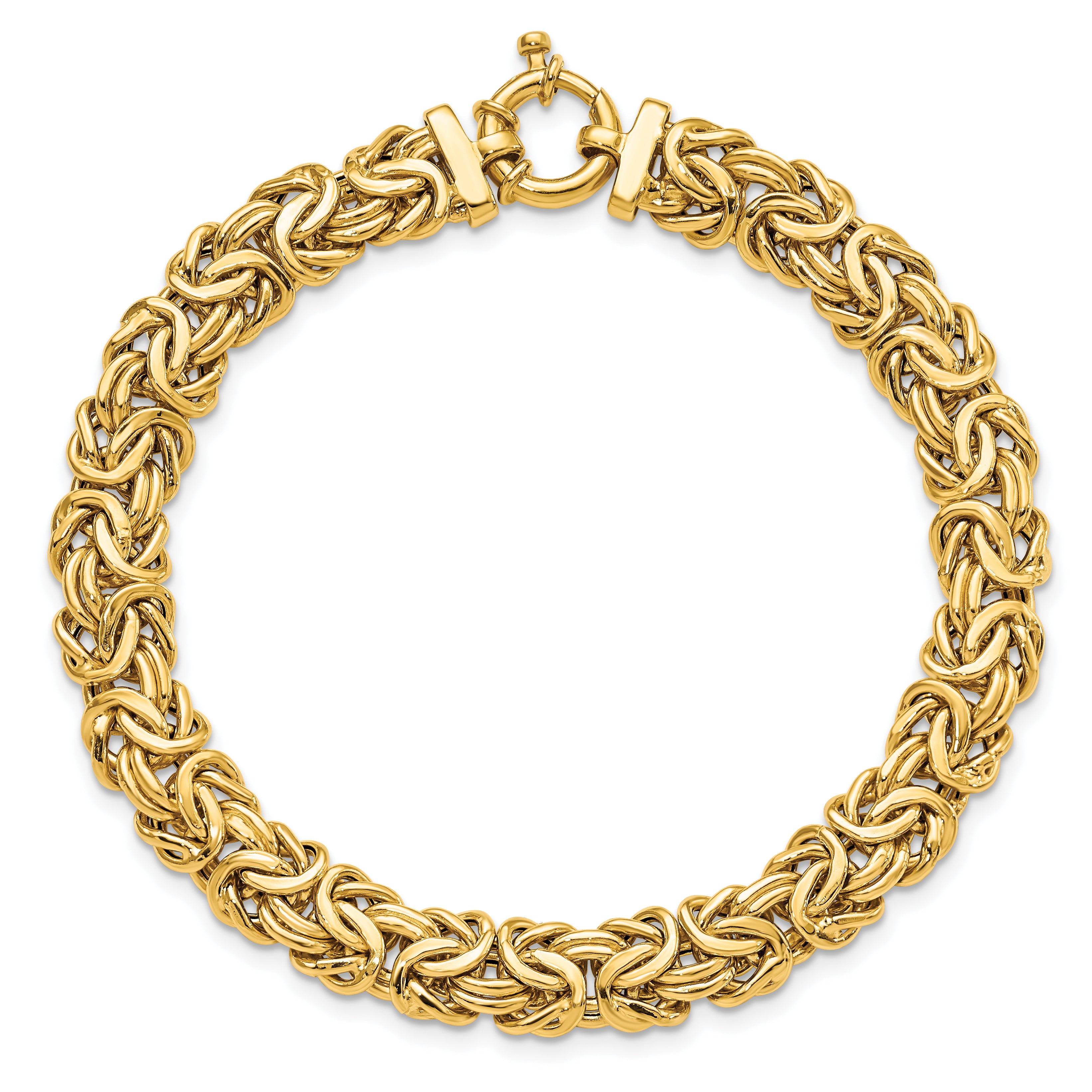 14K Polished Fancy Link Bracelet