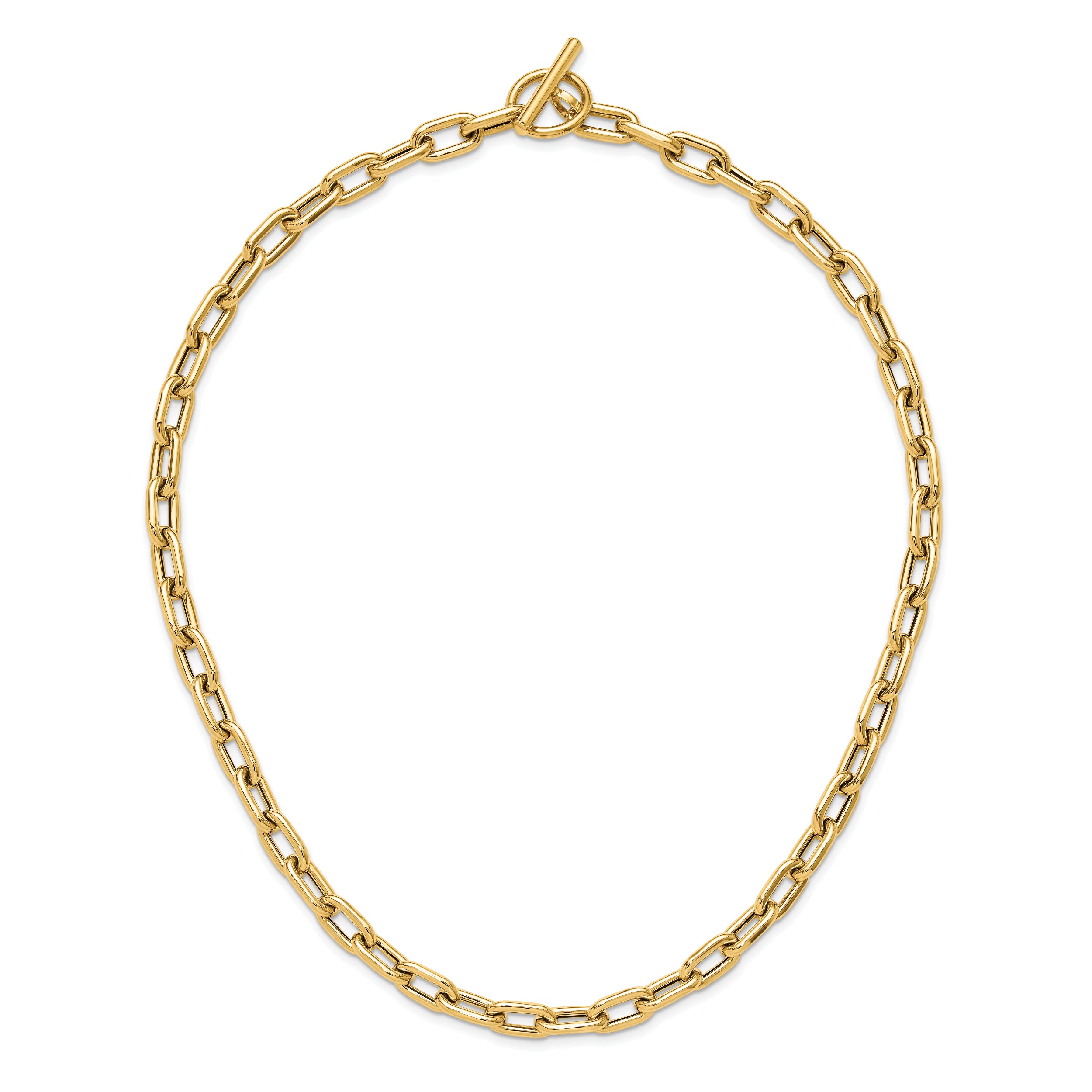 14K Polished Fancy Toggle Link Necklace