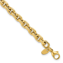 14K Polished Fancy Link Bracelet