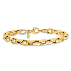 14K Polished Fancy Link Bracelet