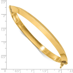 14K Polished Hinged Bangle