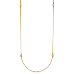 14k Polished D/C 18in Necklace