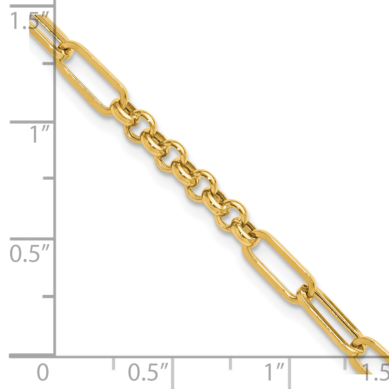 14K Polished Fancy Link Bracelet