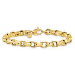 14K Polished Fancy Link Bracelet