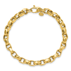 14K Polished Fancy Link Bracelet