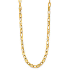 14K Polished Fancy Link Necklace