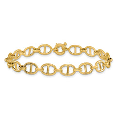 14K Polished Fancy Link Bracelet