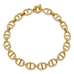 14K Polished Fancy Link Bracelet