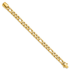 14K Polished Fancy Figaro Link Bracelet