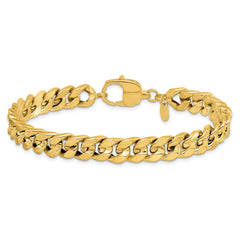 14K Polished Curb Men's Bracelet