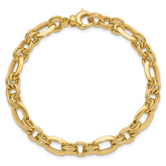 14K Polished Fancy Link Bracelet