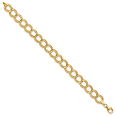 14K Polished Fancy Link Bracelet