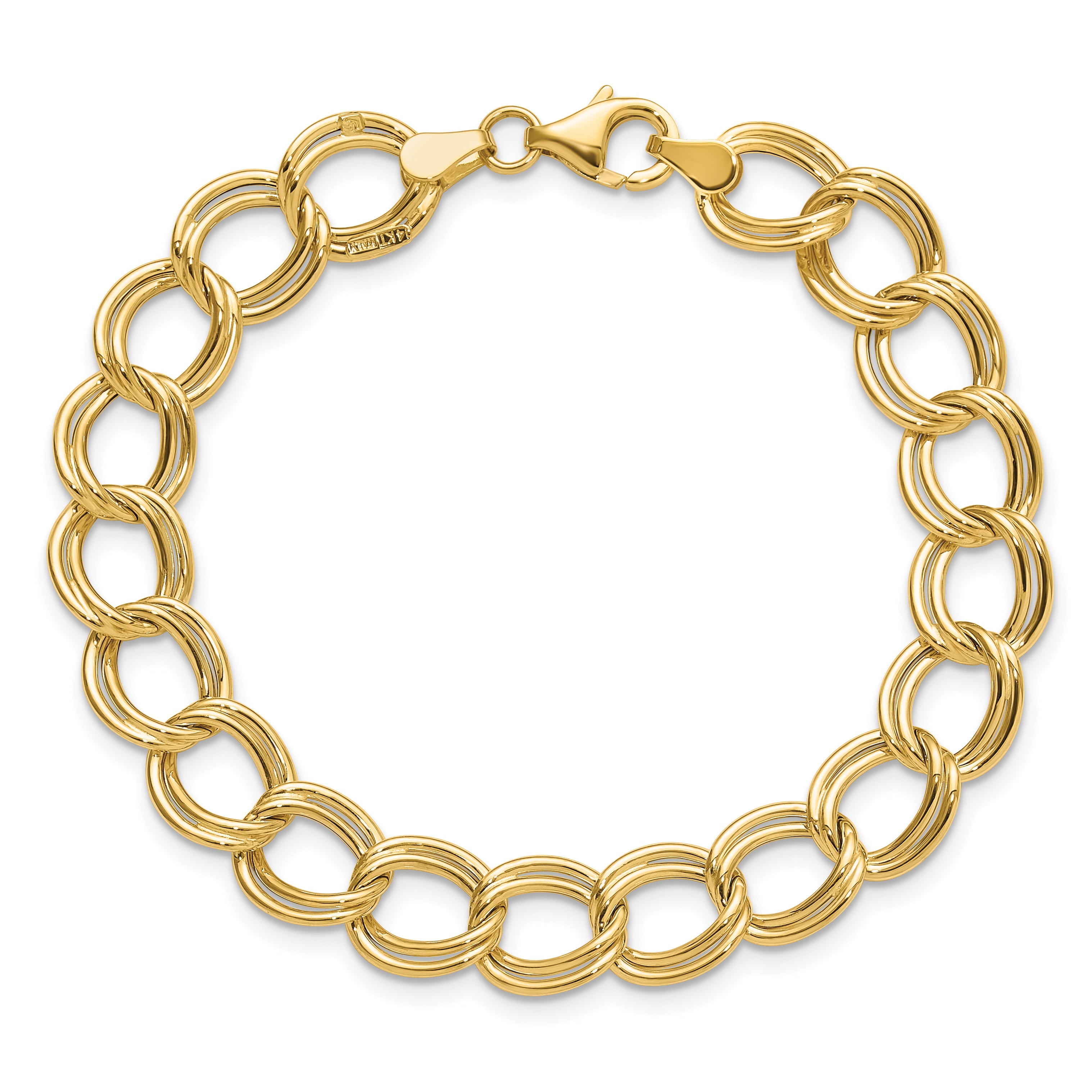 14K Polished Fancy Link Bracelet