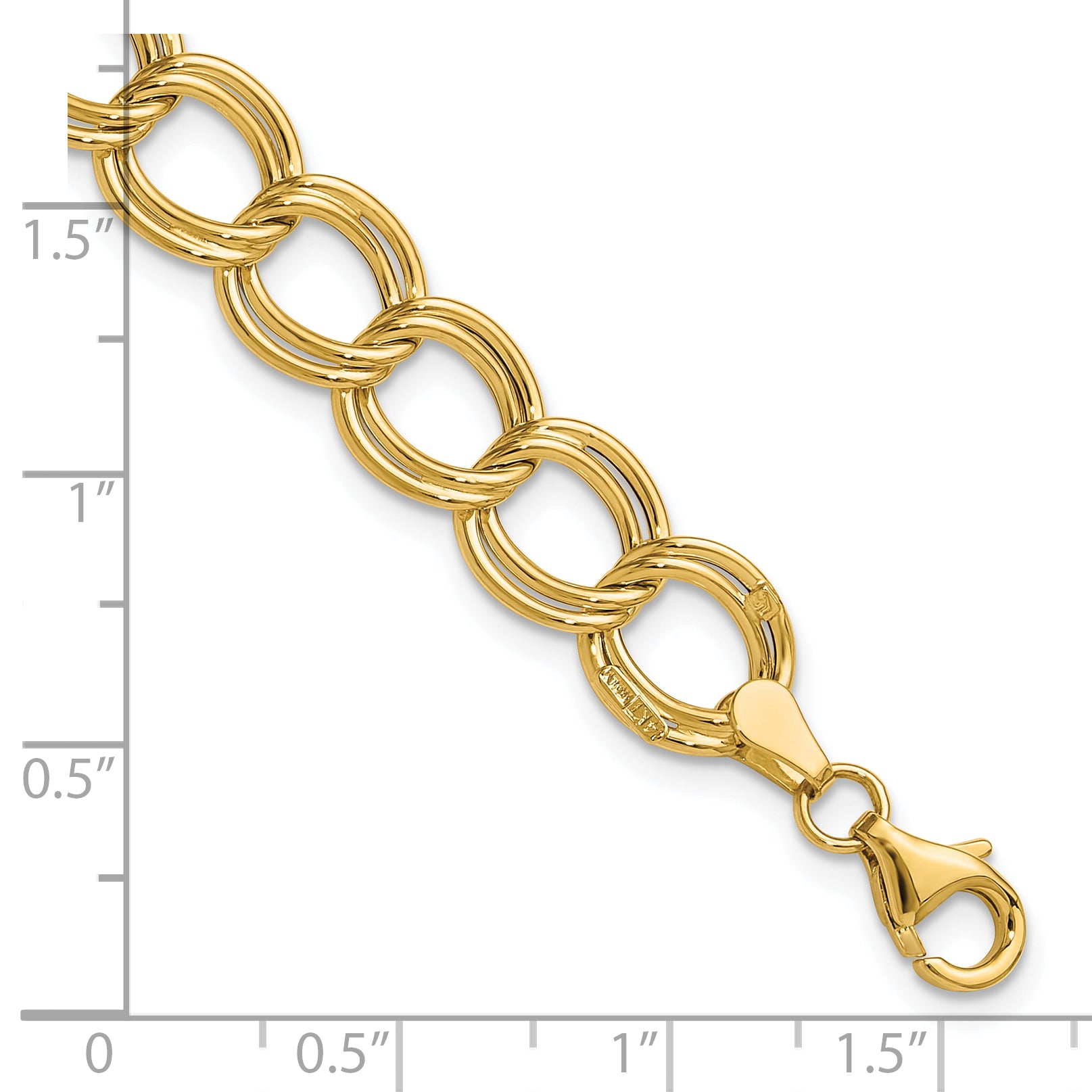 14K Polished Fancy Link Bracelet