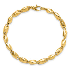 14k Polished Fancy Link Bracelet