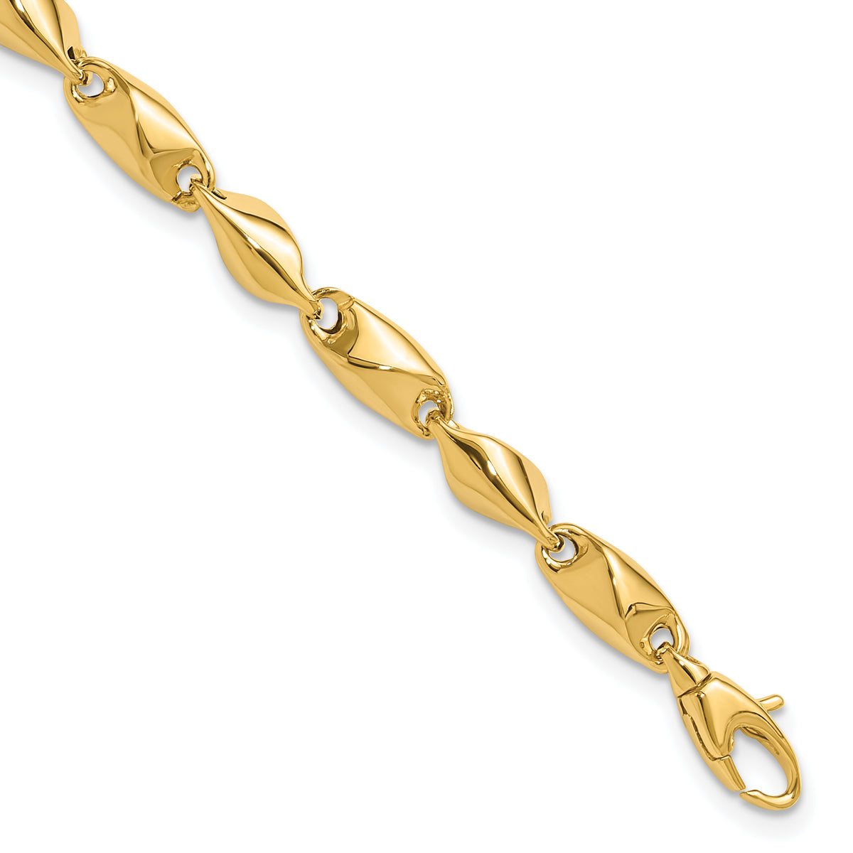 14k Polished Fancy Link Bracelet