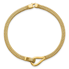 14K Polished Fancy Buckle Bracelet