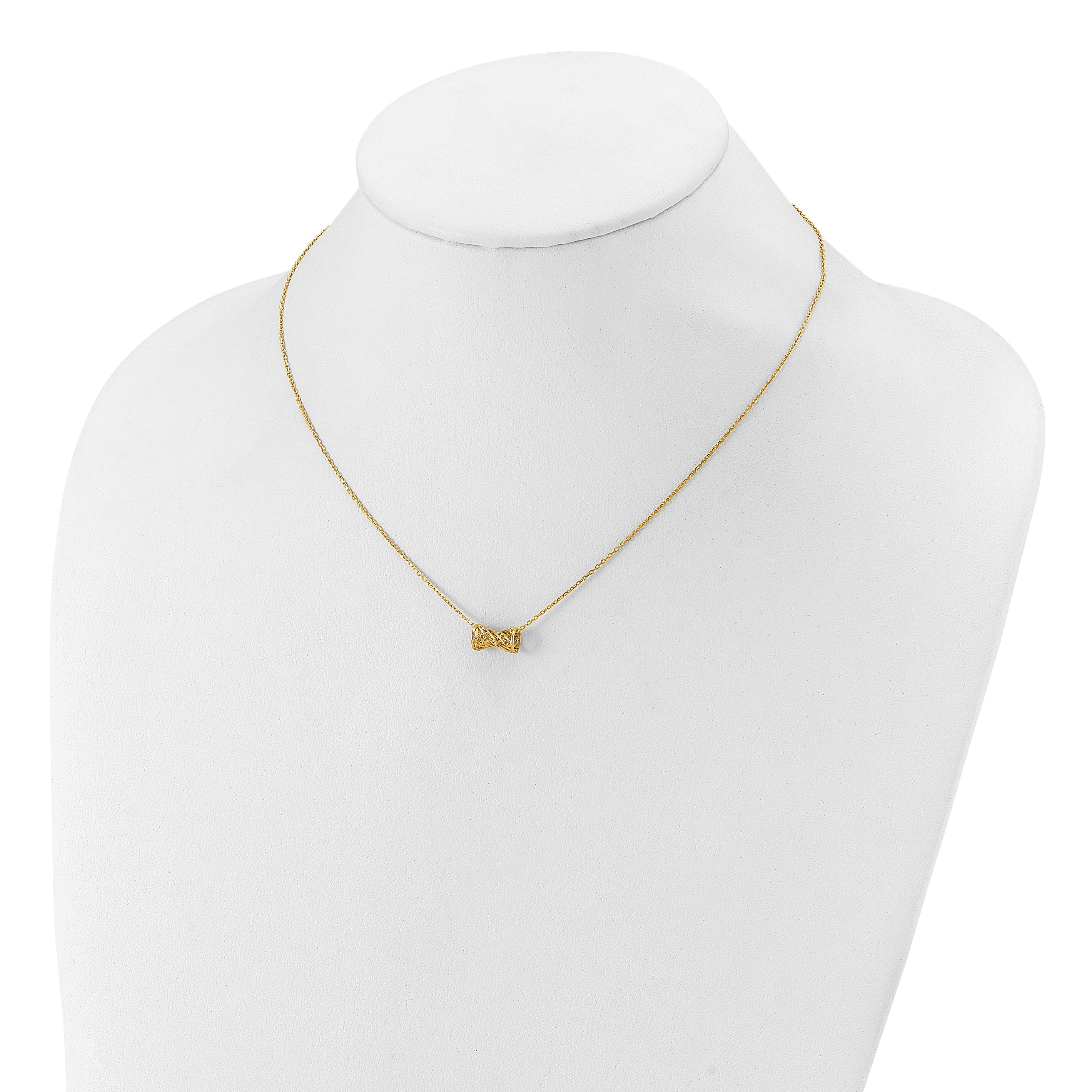 14K Polished Fancy Necklace