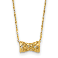 14K Polished Fancy Necklace