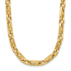 14K Polished Fancy Link Necklace