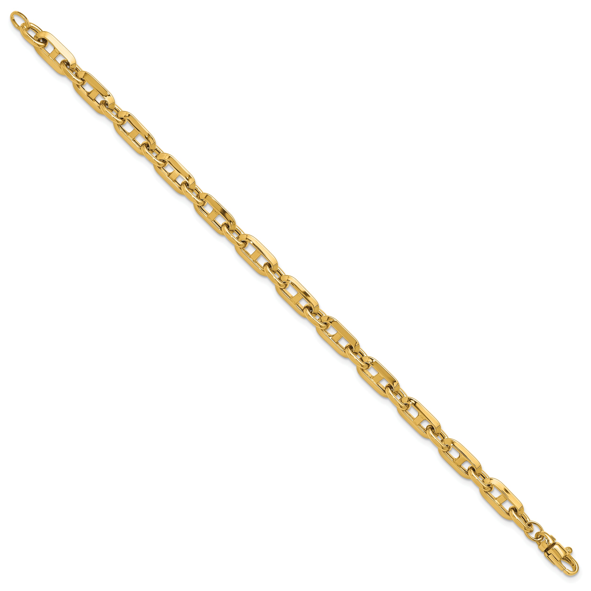 14K Polished Fancy Link Bracelet